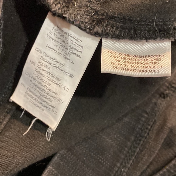 J CREW JEANA PULL-ON TOOTHPICK skinny 31T tall black grey stretch - Picture 5 of 5